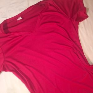 OPNA BRAND, LADIES BRAND NEW V-NECK SILKY TEE TOP, SIZE LARGE